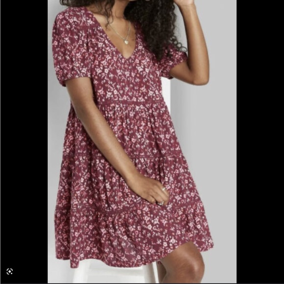 Wild Fable Pink Floral Mini Dress - Picture 2 of 4